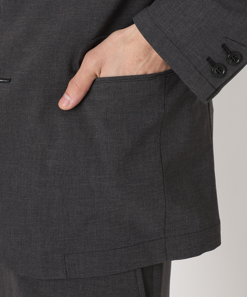 JOURNAL STANDARD（ジャーナルスタンダード）の「ウーリーノライト 2B ジャケット（テーラードジャケット・メンズ・チャコールグレー/ライトグレー/カーキ・SMALL/MEDIUM/LARGE）」の4枚目の写真