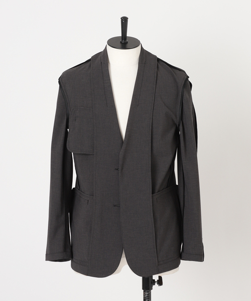 JOURNAL STANDARD（ジャーナルスタンダード）の「ウーリーノライト 2B ジャケット（テーラードジャケット・メンズ・チャコールグレー/ライトグレー/カーキ・SMALL/MEDIUM/LARGE）」の10枚目の写真