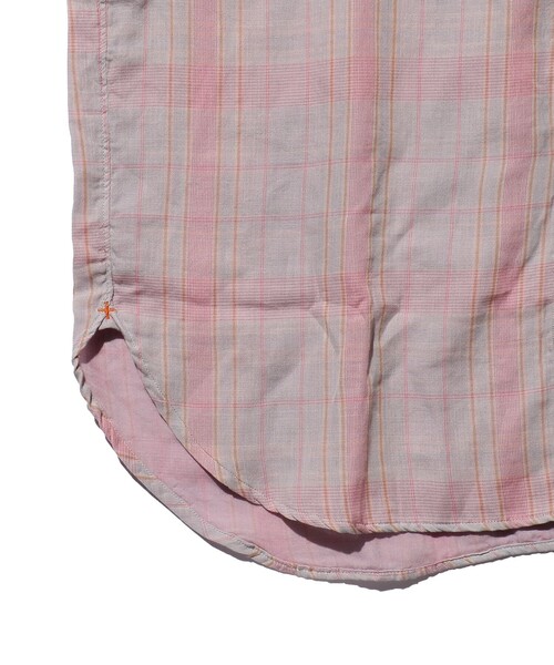 BEAMS PLUS（ビームスプラス）の「BEAMS PLUS / ギザコットン ダブルガーゼ ショートスリーブ ボタンダウン シャツ クラシックフィット（シャツ/ブラウス・メンズ・ブラウン/サックスブルー・S/M/L/XL）」の15枚目の写真