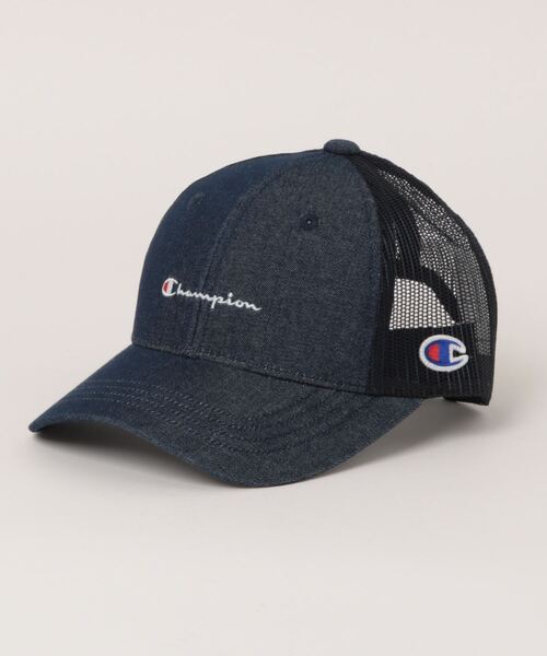 Champion（チャンピオン）の「Champion/チャンピオン　キッズ　ツイルメッシュキャップ（キャップ・キッズ・ブラック/グリーン系カモフラージュ/ピンク/ミント/パープル/ブルー/グレー系カモフラージュ/マルチ・53-55cm）」の4枚目の写真