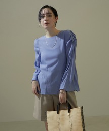 【WEB限定】ギャザースリーブブラウス/24SS
