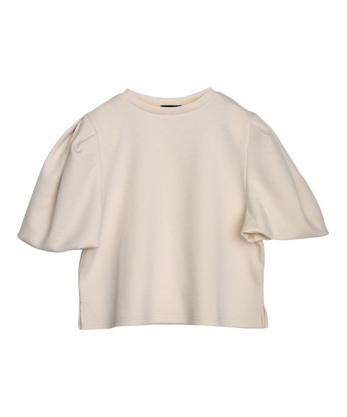 Re:EDIT（リエディ）の「ダンボールパフスリーブトップス（スウェット・レディース・ブラック/アイボリー系/グレー・MEDIUM/LARGE）」の21枚目の写真