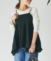 un dix cors（アンディコール）の「シマーシュリンクレイヤードキャミソール（キャミソール）」