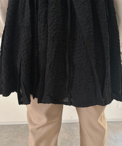 un dix cors（アンディコール）の「シマーシュリンクレイヤードキャミソール（キャミソール・レディース・ブラック・FREE）」の16枚目の写真