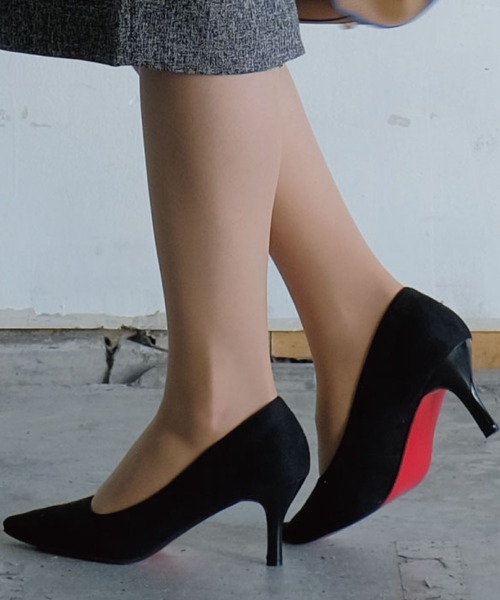 aquagarage（アクアガレージ）の「走れる美脚7cmヒール パンプス | アクアガレージ aquagarage（パンプス・レディース・ブラックミックス/ベージュ/ブラック×レッド/ブラック系その他2/ブラック/ブラック系その他/チャコールグレー・22.5cm/21.5cm/23.0cm/23.5cm/24.0cm/22.0cm/25.5cm/24.5cm/25.0cm）」の5枚目の写真