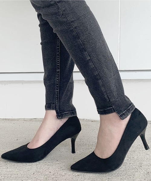 aquagarage（アクアガレージ）の「走れる美脚7cmヒール パンプス | アクアガレージ aquagarage（パンプス・レディース・ブラックミックス/ベージュ/ブラック×レッド/ブラック系その他2/ブラック/ブラック系その他/チャコールグレー・22.5cm/21.5cm/23.0cm/23.5cm/24.0cm/22.0cm/25.5cm/24.5cm/25.0cm）」の2枚目の写真