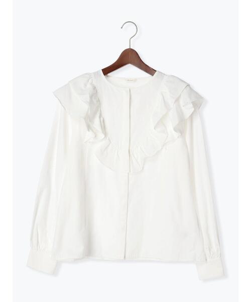 Te chichi（テチチ）の「ラッフルフリルブラウス（シャツ/ブラウス・レディース・サックスブルー/オフホワイト/ネイビー・F）」の17枚目の写真