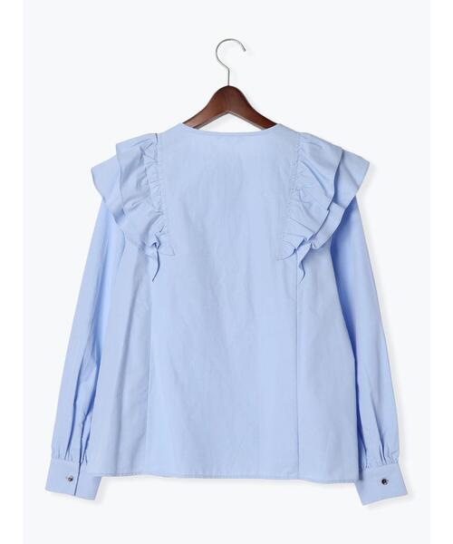 Te chichi（テチチ）の「ラッフルフリルブラウス（シャツ/ブラウス・レディース・サックスブルー/オフホワイト/ネイビー・F）」の20枚目の写真