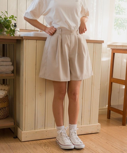 新品未使用 anuans キュロット MEDIUM ベージュ レディース GLOBAL WORK（グローバルワーク）の「大人見えキュロット/AND YUA ANY