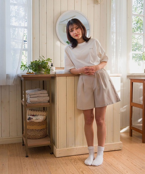 新品未使用 anuans キュロット MEDIUM ベージュ レディース GLOBAL WORK（グローバルワーク）の「大人見えキュロット/AND YUA ANY