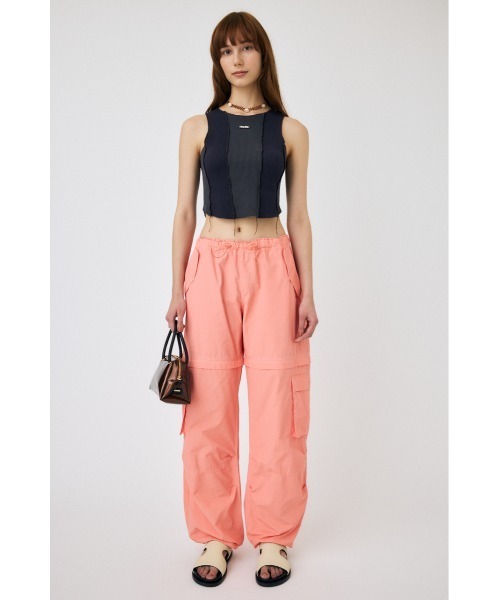MOUSSY(マウジー)の「OVERLOCK タンクトップ(タンクトップ・レディース・マルチ/ライトブラック/オフホワイト・FREE)」の8枚目の写真