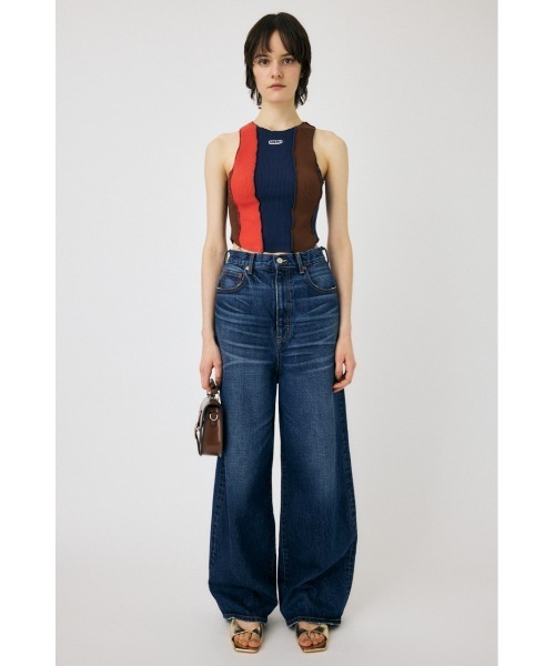 MOUSSY(マウジー)の「OVERLOCK タンクトップ(タンクトップ・レディース・マルチ/ライトブラック/オフホワイト・FREE)」の15枚目の写真