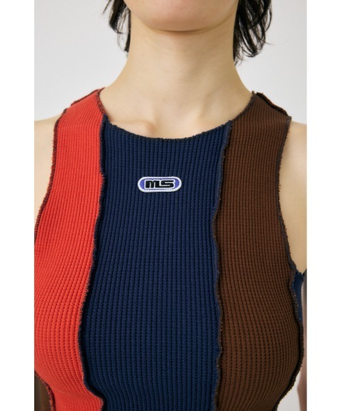 MOUSSY(マウジー)の「OVERLOCK タンクトップ(タンクトップ・レディース・マルチ/ライトブラック/オフホワイト・FREE)」の19枚目の写真
