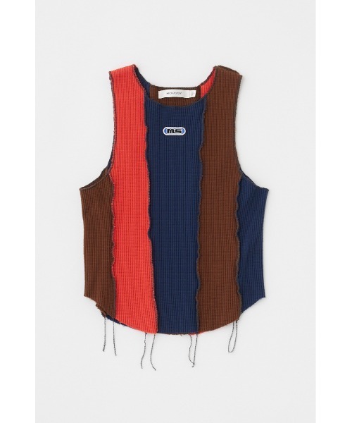 MOUSSY(マウジー)の「OVERLOCK タンクトップ(タンクトップ・レディース・マルチ/ライトブラック/オフホワイト・FREE)」の22枚目の写真