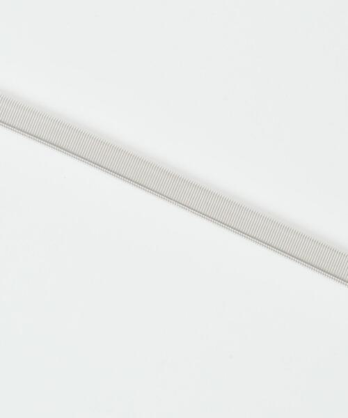 WEGO（ウィゴー）の「WEGO/リボンモチーフメタルゴムベルト（ベルト・レディース・シルバー・FREE）」の3枚目の写真