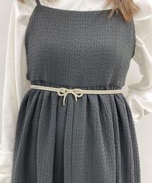 WEGO/リボンモチーフメタルゴムベルト