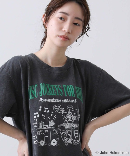 セール】JOHN，Hイラストカットソー（Tシャツ/カットソー