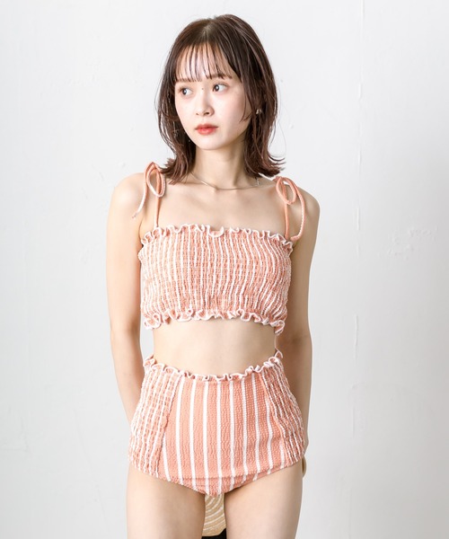 mystic シャーリングスイムウェア　グリーン mystic（ミスティック）の「【2024 swim wear】シャーリング
