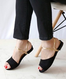 Fin | 2WAYフラットサンダル【低反発スポンジ入り】(サンダル)