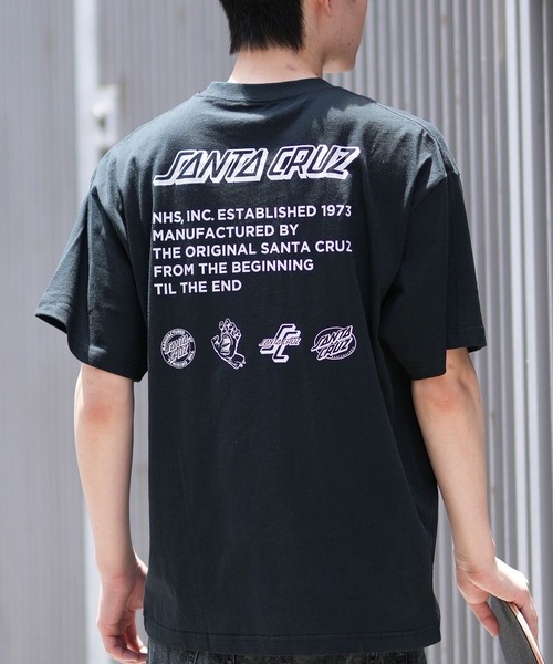SANTA CRUZ(サンタクルーズ)の「【ムラサキスポーツ限定】SANTACRUZ/サンタクルーズ 半袖Tシャツ バックプリント 502242406(Tシャツ/カットソー・メンズ・ホワイト/スミクロ・M/L/XL)」の1枚目の写真