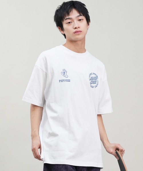SANTA CRUZ(サンタクルーズ)の「【ムラサキスポーツ限定】SANTACRUZ/サンタクルーズ 半袖Tシャツ バックプリント 502242406(Tシャツ/カットソー・メンズ・ホワイト/スミクロ・M/L/XL)」の20枚目の写真