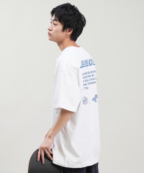 SANTA CRUZ(サンタクルーズ)の「【ムラサキスポーツ限定】SANTACRUZ/サンタクルーズ 半袖Tシャツ バックプリント 502242406(Tシャツ/カットソー・メンズ・ホワイト/スミクロ・M/L/XL)」の7枚目の写真