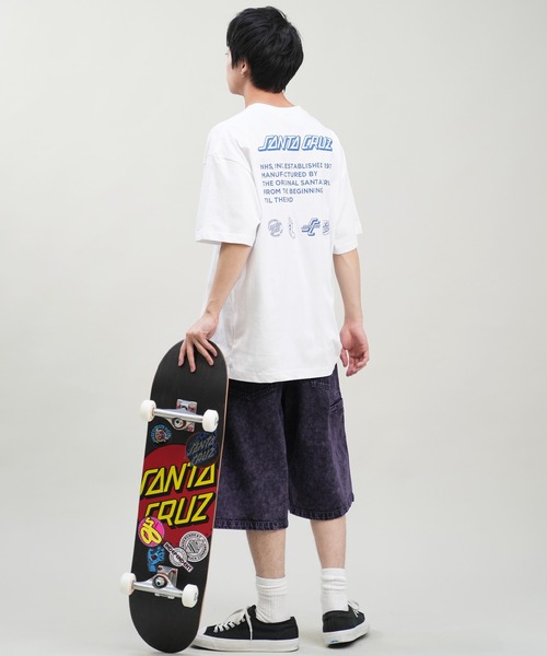 SANTA CRUZ(サンタクルーズ)の「【ムラサキスポーツ限定】SANTACRUZ/サンタクルーズ 半袖Tシャツ バックプリント 502242406(Tシャツ/カットソー・メンズ・ホワイト/スミクロ・M/L/XL)」の4枚目の写真
