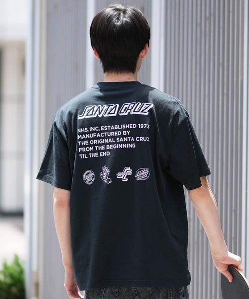SANTA CRUZ(サンタクルーズ)の「【ムラサキスポーツ限定】SANTACRUZ/サンタクルーズ 半袖Tシャツ バックプリント 502242406(Tシャツ/カットソー・メンズ・ホワイト/スミクロ・M/L/XL)」の6枚目の写真