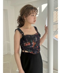LILY BROWN | ヴィンテージフラワーコルセットビスチェ(ベスト)