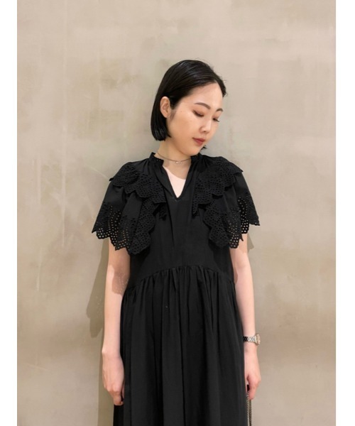Mila Owen（ミラオーウェン）の「コットンレースフリルスリーブ  