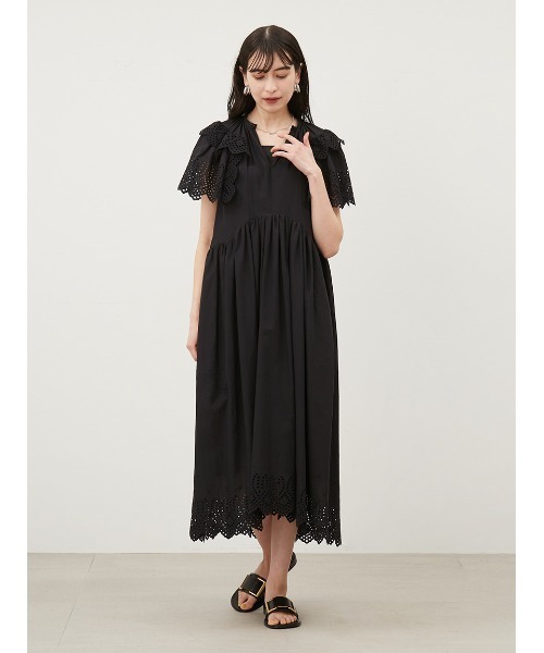 Mila Owen（ミラオーウェン）の「コットンレースフリルスリーブ  