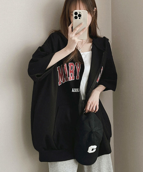 WOOYOUNGMI 23AW ロゴ ジップアップ パーカー WOOYOUNGMI 23AW ロゴ ジップアップ パーカー L