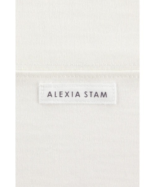 ALEXIA STAM（アリシアスタン）の「Oversized Football Tee /オーバーフットボールTee（Tシャツ/カットソー・レディース・ホワイト/チャコールグレー・FREE）」の20枚目の写真