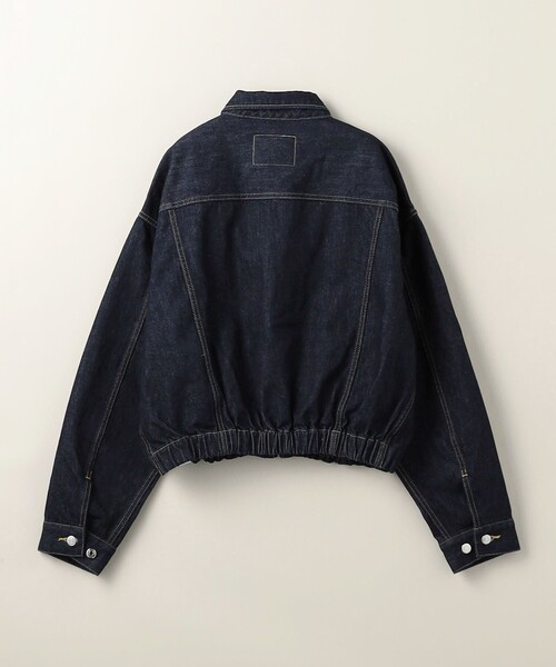 ASTRAET＞ジップ スソゴム デニムジャケット ワンウォッシュ