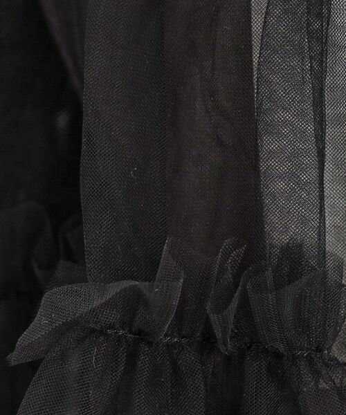 THE SHOP TK （ザ ショップ ティーケー ）の「◆チュールティアードシアーカーディガン【洗える】（カーディガン/ボレロ・レディース・ブラック/オフホワイト/ライトグレー・99）」の17枚目の写真