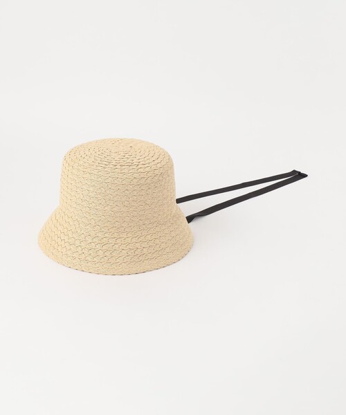 【美品】 キシダミキ ウール クロシェハット メタルプレート 美品】キシダミキ ウール クロシェハット ウール メタルプレート