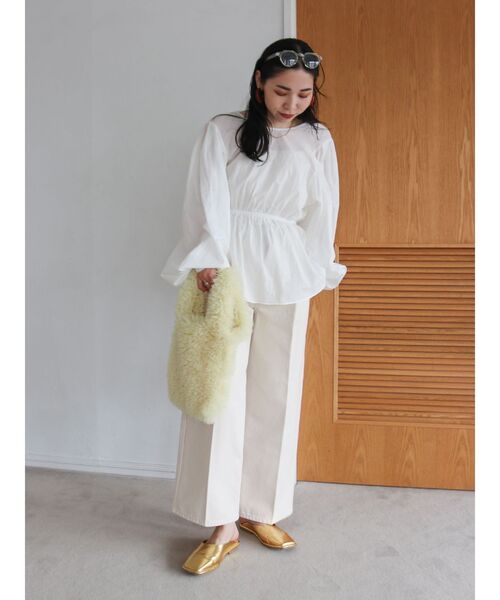 Ungrid（アングリッド）の「ファーハンドバッグ（ハンドバッグ・レディース・イエロー/チャコールグレー/アイボリー・FREE）」の15枚目の写真