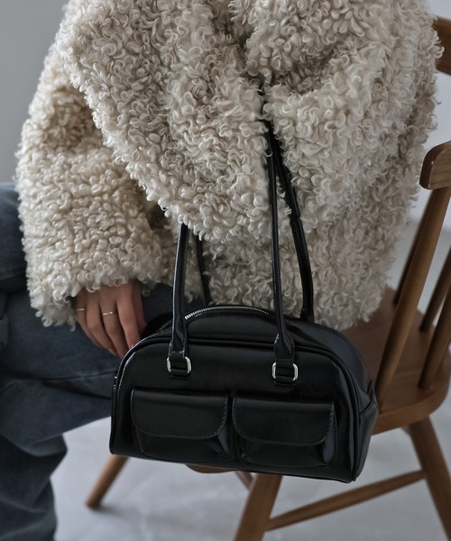 Riberry（リベリー）の「アウトポケットハンドバッグ（ショルダーバッグ・レディース・ホワイト/ブラウン/ブラック・FREE）」の14枚目の写真