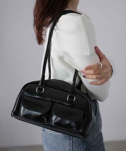 Riberry（リベリー）の「アウトポケットハンドバッグ（ショルダーバッグ・レディース・ホワイト/ブラウン/ブラック・FREE）」の22枚目の写真