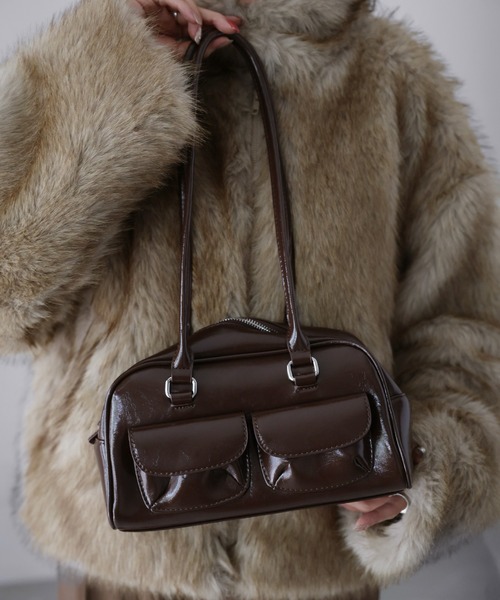 Riberry（リベリー）の「アウトポケットハンドバッグ（ショルダーバッグ・レディース・ホワイト/ブラウン/ブラック・FREE）」の15枚目の写真