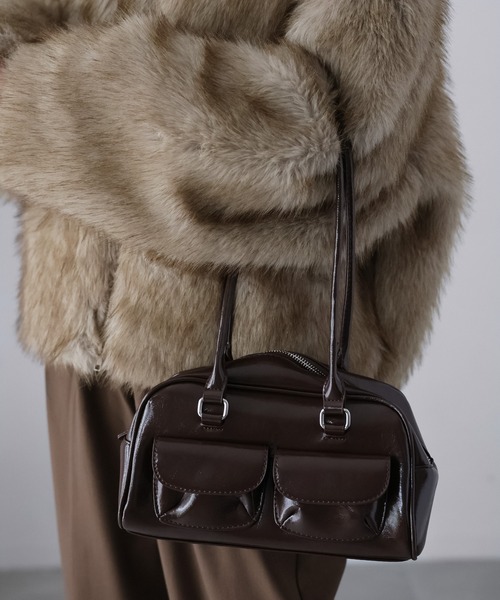 Riberry（リベリー）の「アウトポケットハンドバッグ（ショルダーバッグ・レディース・ホワイト/ブラウン/ブラック・FREE）」の16枚目の写真