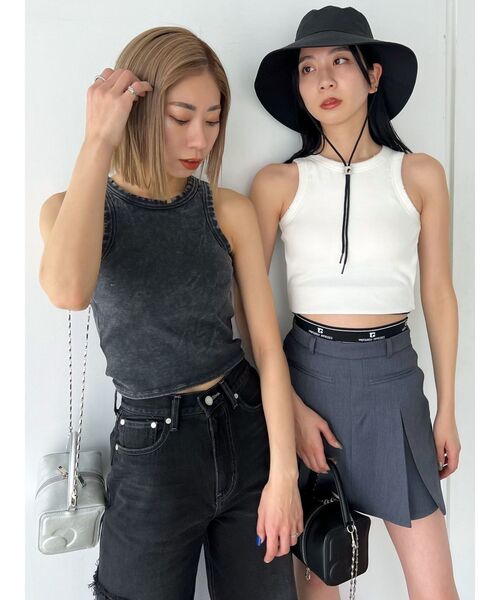 EMODA（エモダ）の「バックカットハートタンクトップ（タンクトップ・レディース・ホワイト/ブルー/ブラック・FREE）」の14枚目の写真