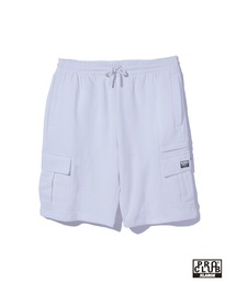 カーゴパンツ（ホワイト/白色系・ショート・ひざ上丈）ファッション