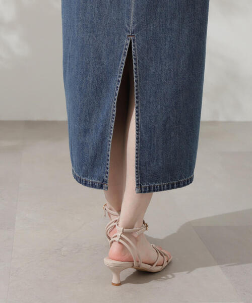 PROPORTION BODY DRESSING（プロポーションボディドレッシング）の「フリルデニムジャンスカ / 1214240501（ワンピース・レディース・ブルー/ブラック・SMALL/MEDIUM）」の3枚目の写真