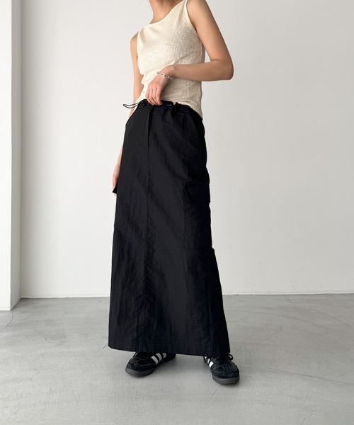 CANAL JEAN（キャナルジーン）の「El mar　ボートネックリブタンクトップ（タンクトップ・レディース・ネイビー/ホワイト/ブラック/グレー/クリーム・ONE SIZE）」の19枚目の写真