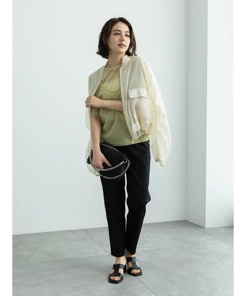 Te chichi(テチチ)の「コットンサテンテーパードパンツ(その他パンツ・レディース・オフホワイト/ベージュ/ブラック・M/S)」の18枚目の写真