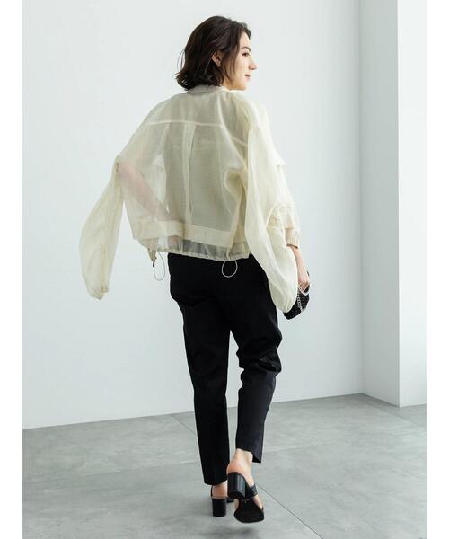 Te chichi(テチチ)の「コットンサテンテーパードパンツ(その他パンツ・レディース・オフホワイト/ベージュ/ブラック・M/S)」の19枚目の写真