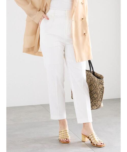 Te chichi(テチチ)の「コットンサテンテーパードパンツ(その他パンツ・レディース・オフホワイト/ベージュ/ブラック・M/S)」の22枚目の写真