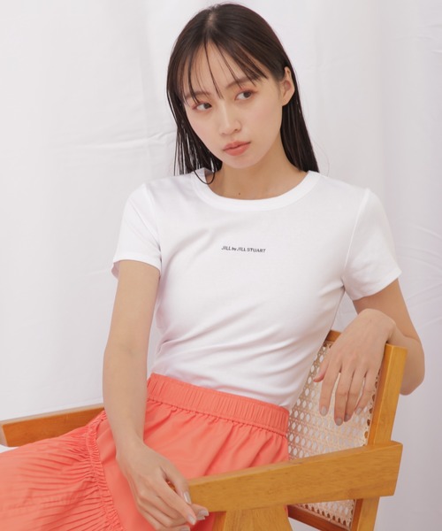JILL by JILL STUART（ジルバイジルスチュアート）の「◇《JILL by BASIC》コンパクトTシャツ（Tシャツ/カットソー・レディース・ブラック/ホワイト/ピンク・FREE）」の8枚目の写真