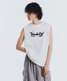 tk.TAKEO KIKUCHI（ティーケータケオキクチ）の「◆レタードノースリーブ タンクトップ（Tシャツ/カットソー）」